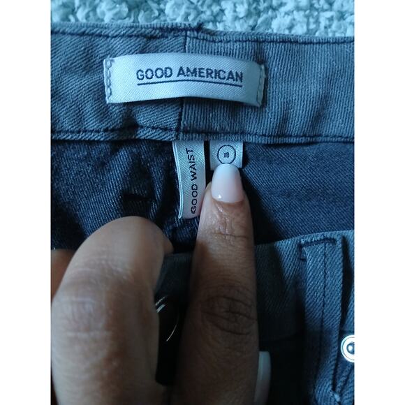 Good American Good Waist High Rise Skinny Jeans Gray Women’s Plus Size 18 - Picture 5 of 8